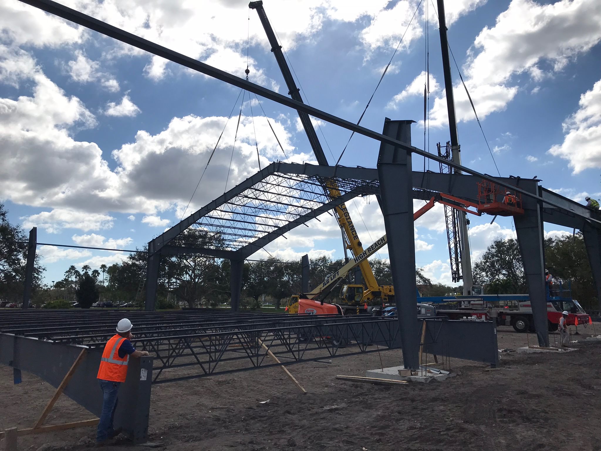  Connecting assembled grid 