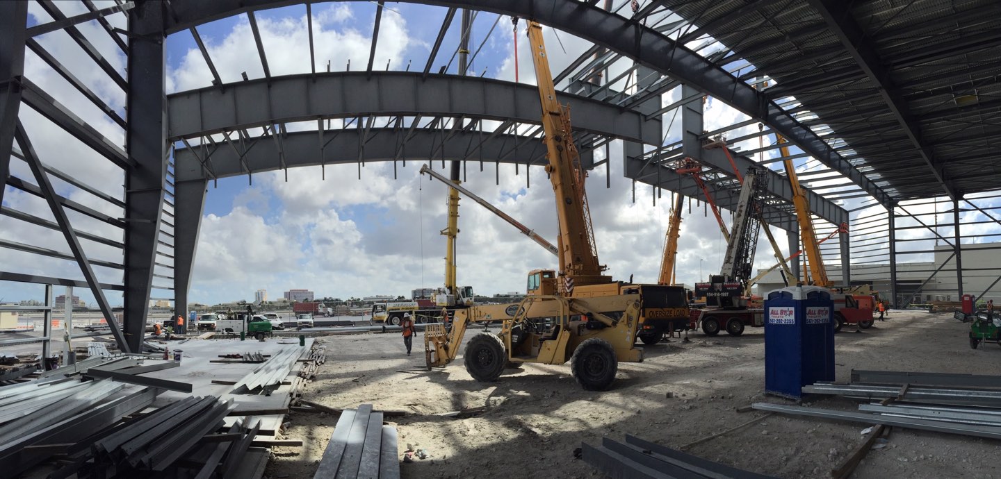  LAN Cargo Hangar Steel Erection 