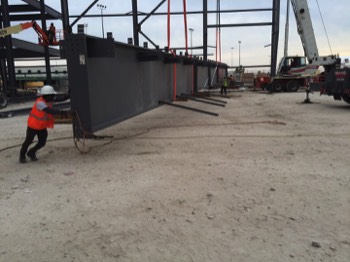  LAN Cargo Hangar Steel Erection 