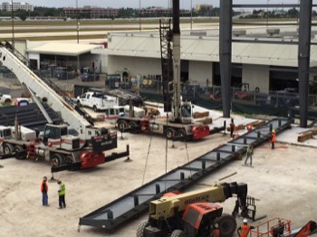  LAN Cargo Hangar Clearspan Steel Erection 