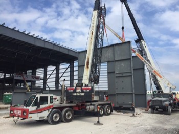  LAN Cargo Hangar Steel Erection 