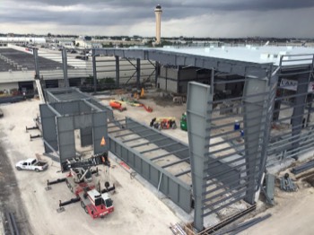  LAN Cargo Hangar Steel Erection 