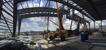  LAN Cargo Hangar Steel Erection 