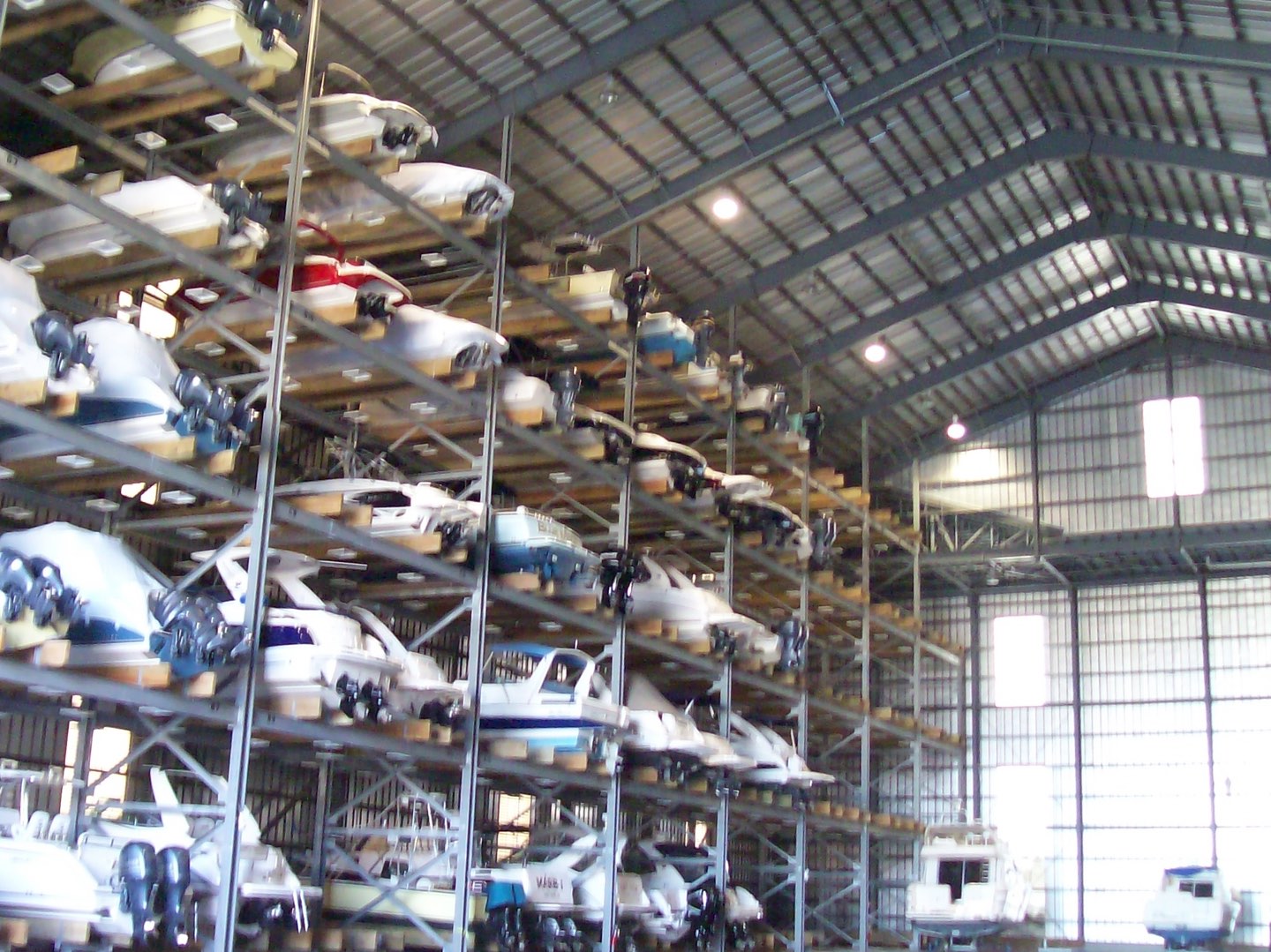  Loggerhead Marina Boat Racks with Boats 